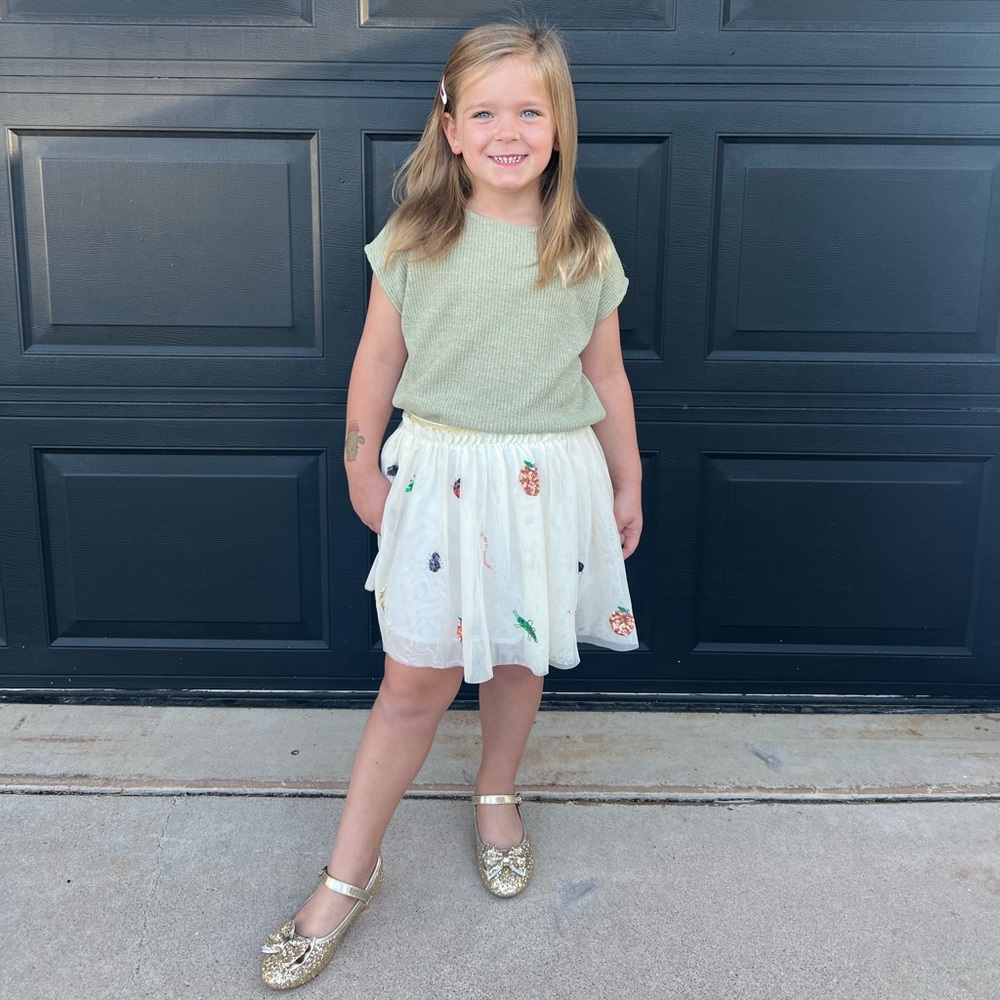 Mini Boden x Roald Dahl James & The Giant Peach Tulle‎ Skirt Size 5-6 Years